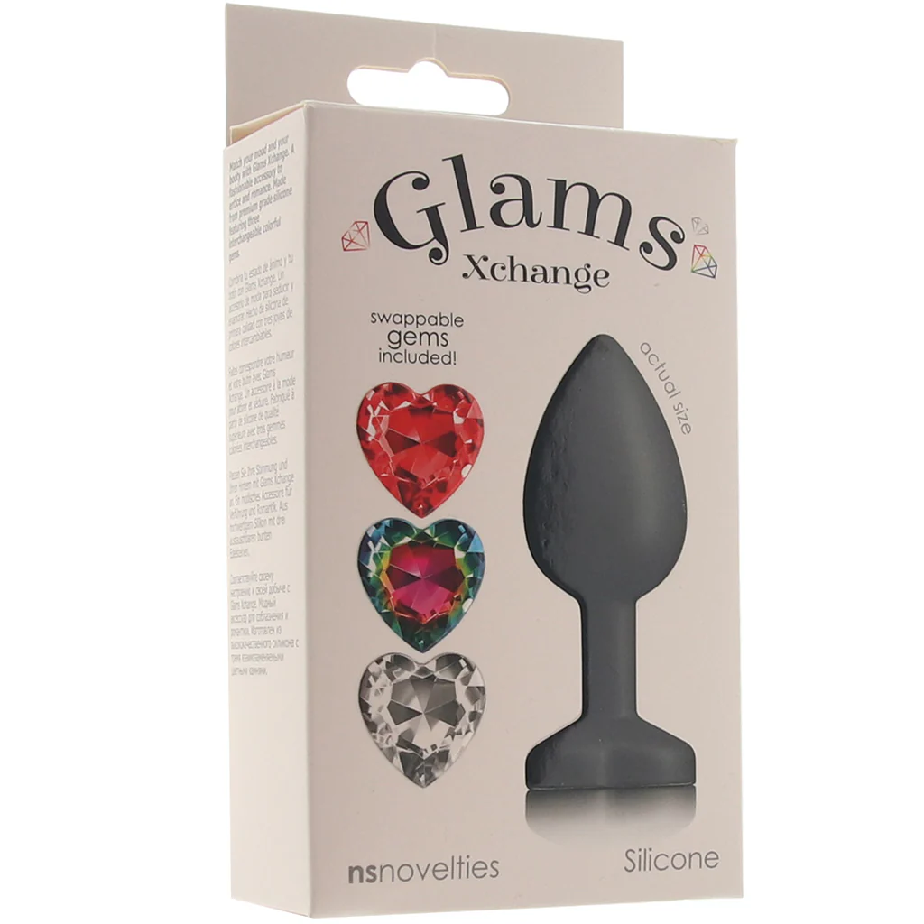 Glams Xchange Heart Gem Butt Plug in Small - Image 6