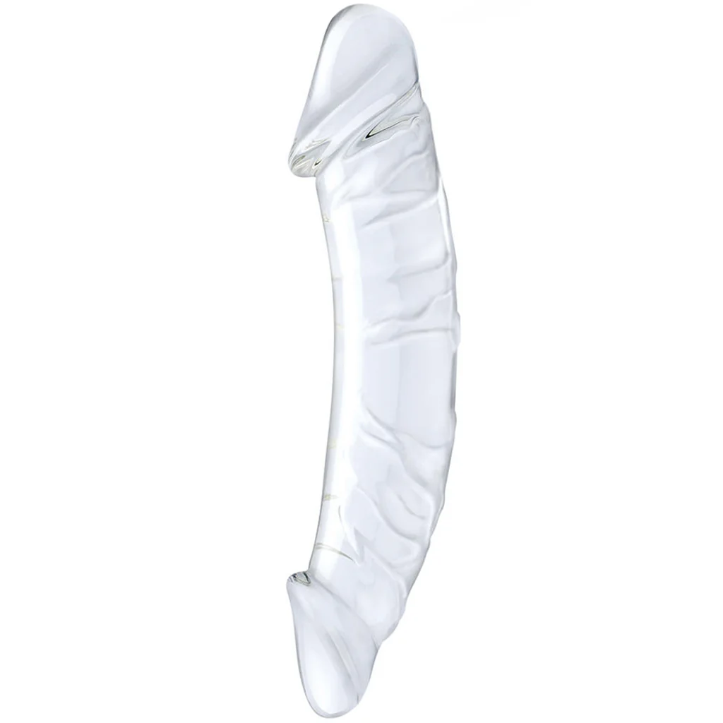 gläs 10.5 Inch Girthy Realistic Double Ended Dildo - Image 5