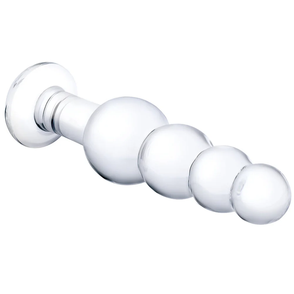 gläs 7.25 Inch Beaded Butt Plug - Image 2
