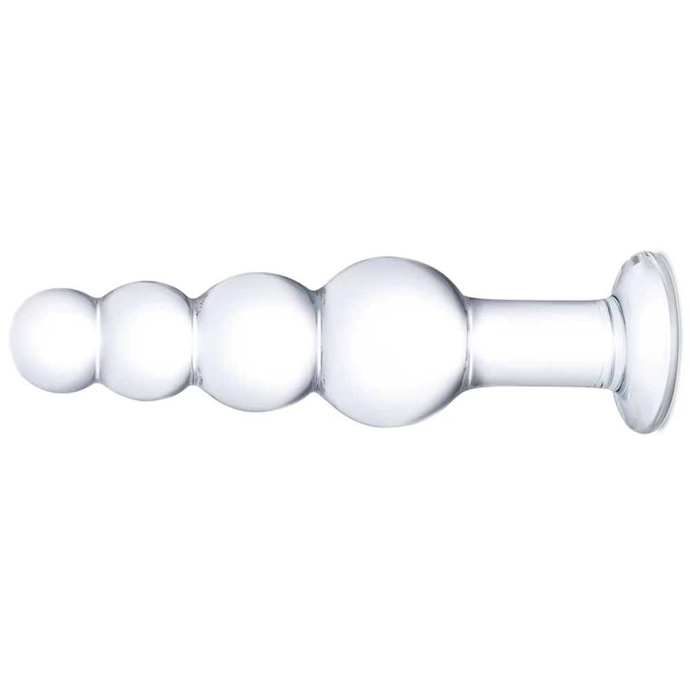 gläs 7.25 Inch Beaded Butt Plug - Image 3