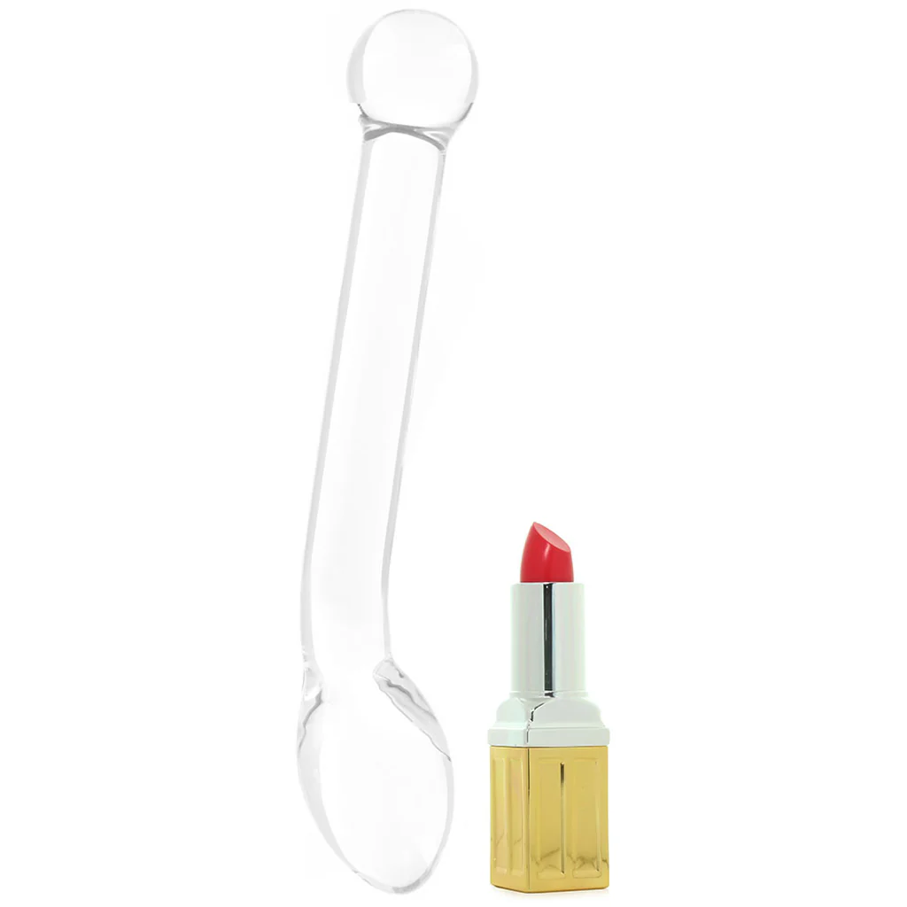 gläs 8 Inch Slimline G-Spot Glass Dildo - Image 4