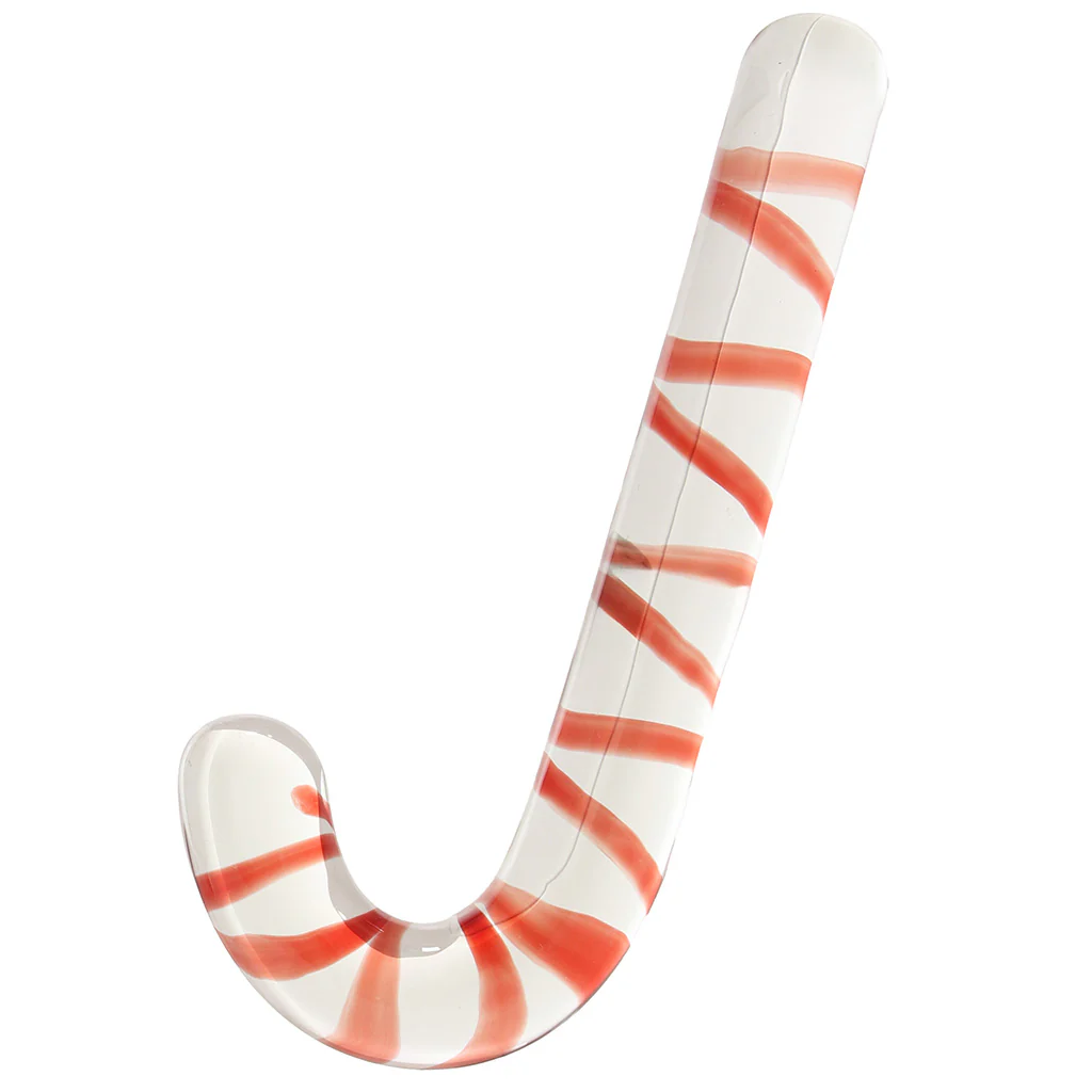 gläs Candy Cane Dream Glass Dildo - Image 3