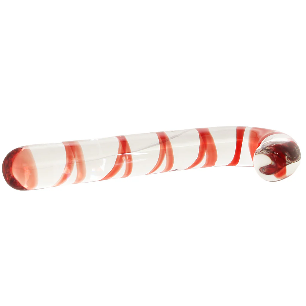 gläs Candy Cane Dream Glass Dildo - Image 7