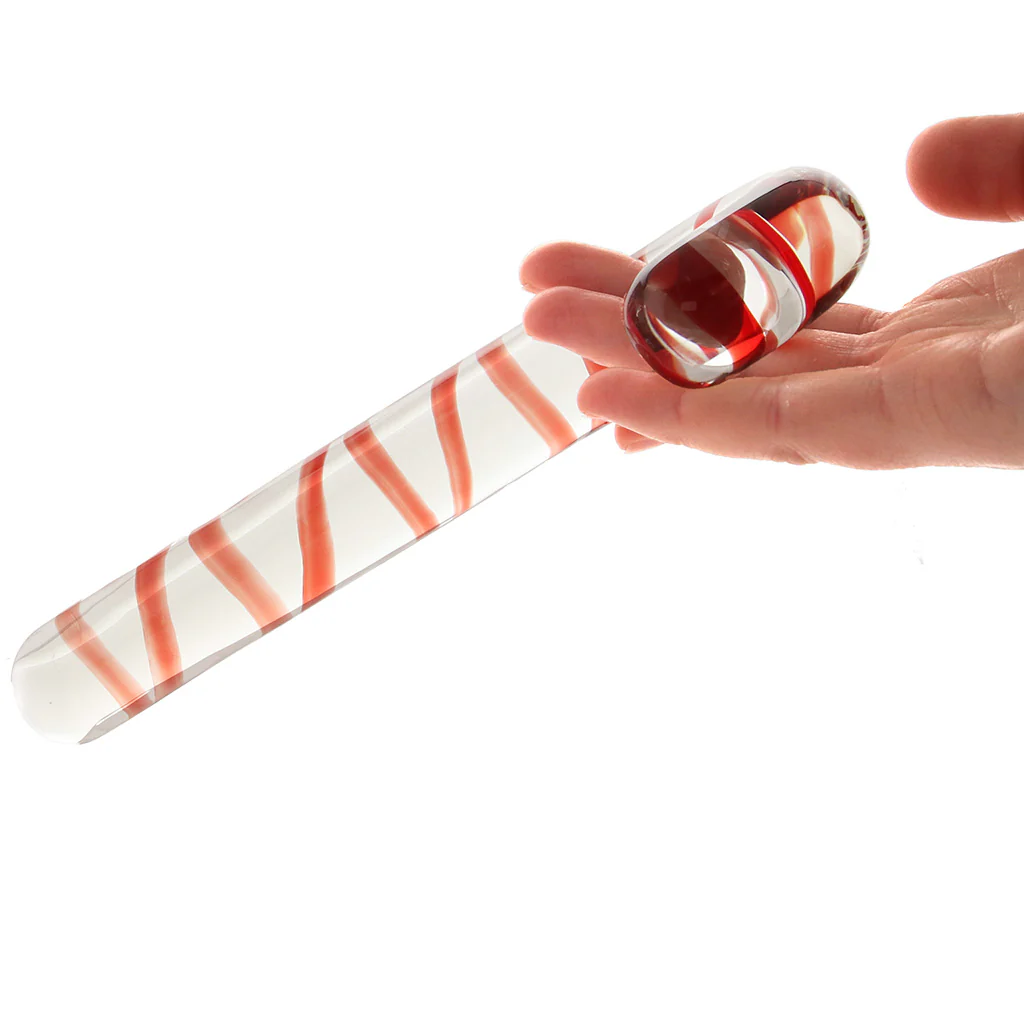 gläs Candy Cane Dream Glass Dildo - Image 8