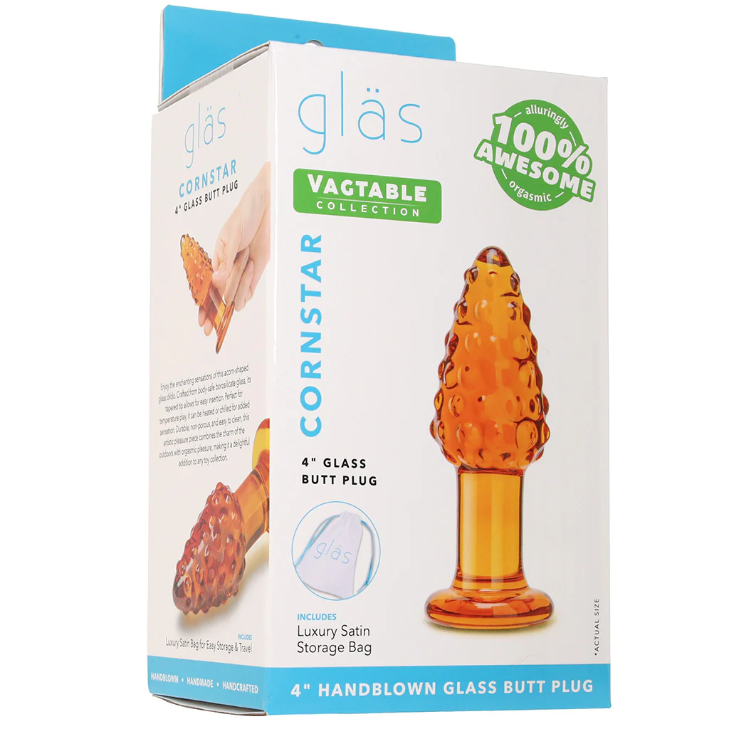 gläs Cornstar 4 Inch Glass Butt Plug - Image 9