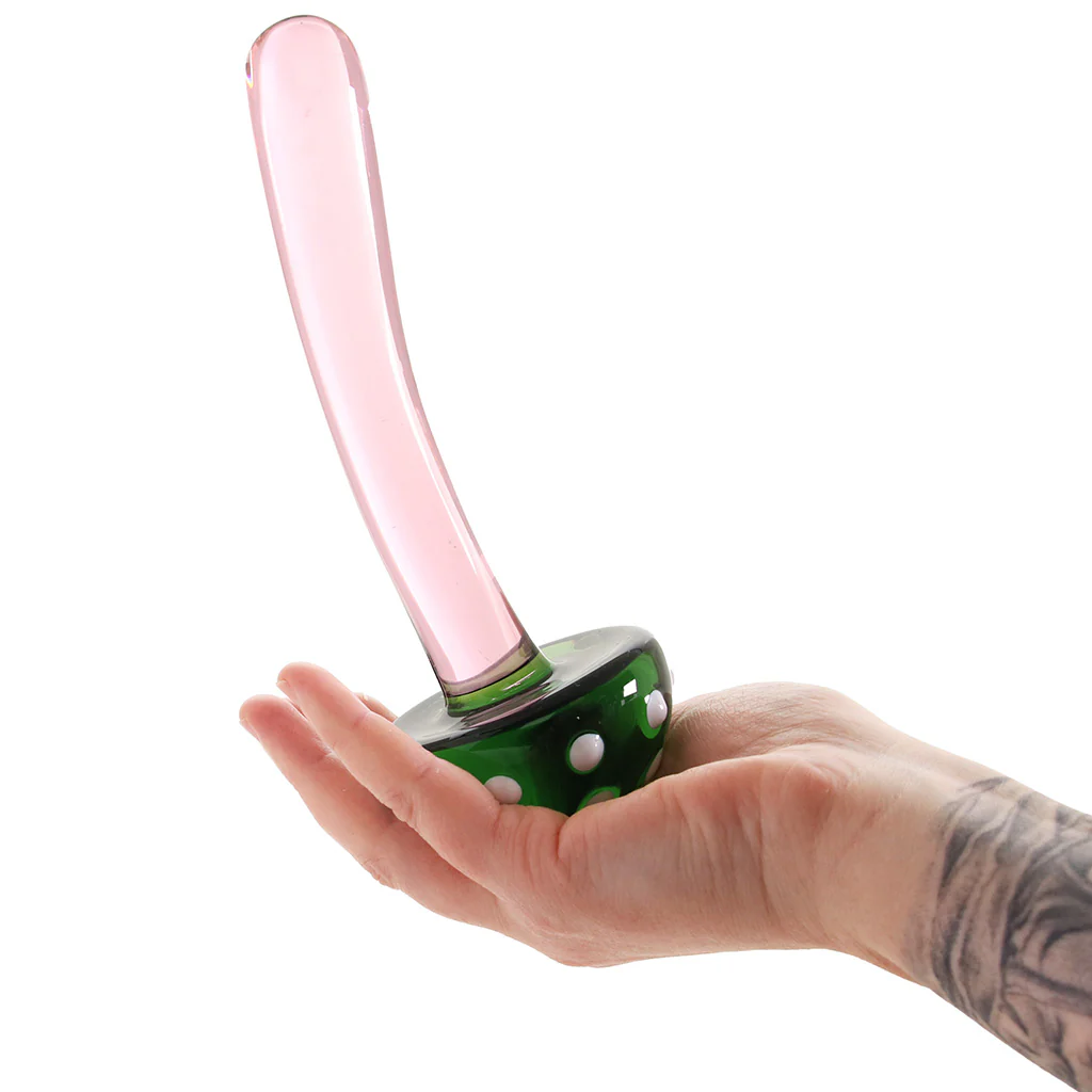 gläs Magic Mushroom Glass Dildo - Image 4