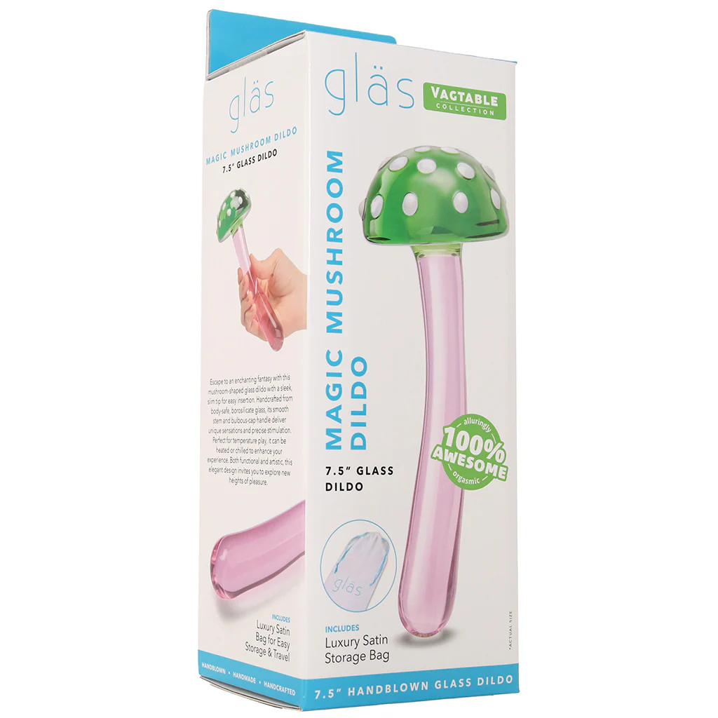 gläs Magic Mushroom Glass Dildo - Image 9