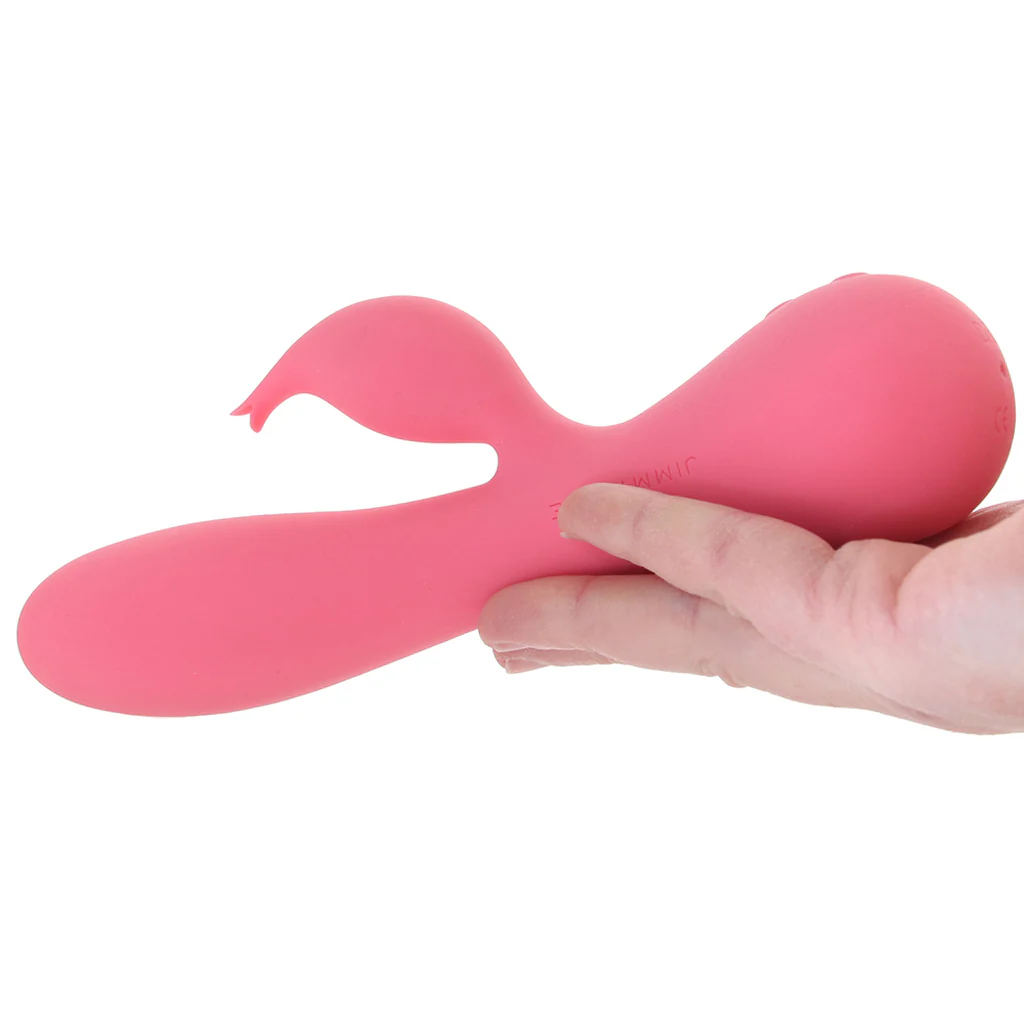 Glo Rabbit Silicone Heating Vibe in Pink - Image 4