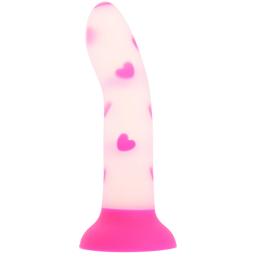Glow Stick Heart Glow in the Dark Dildo - Image 3