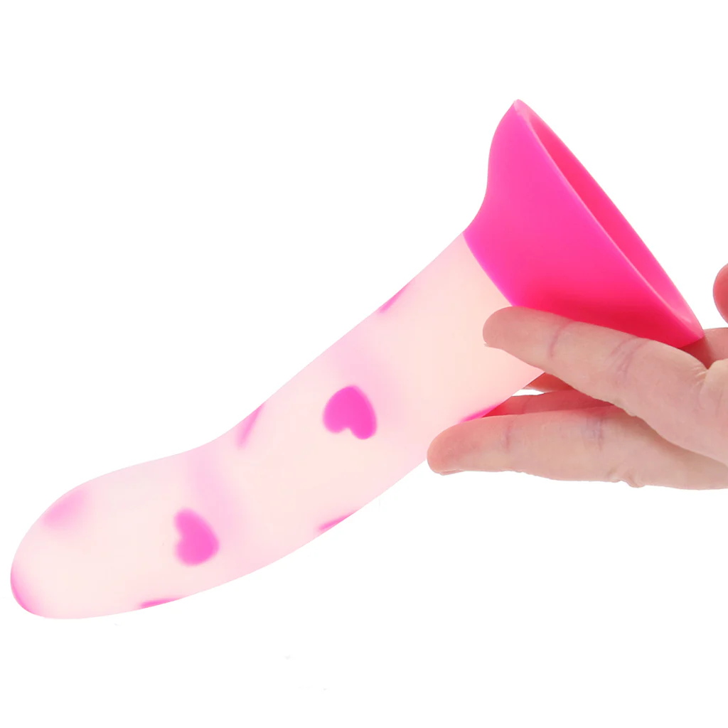 Glow Stick Heart Glow in the Dark Dildo - Image 4