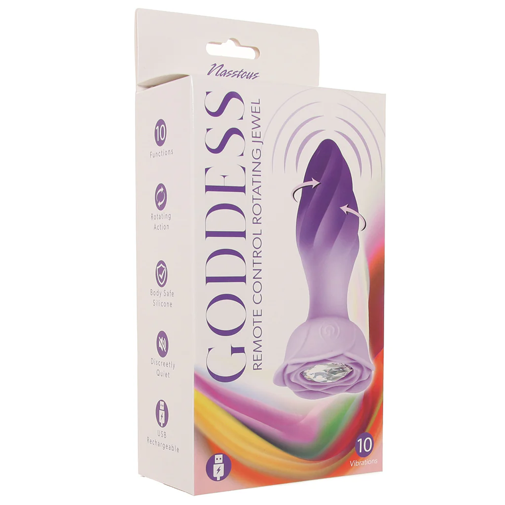 Goddess Remote Rotating Jewel Butt Plug - Image 9
