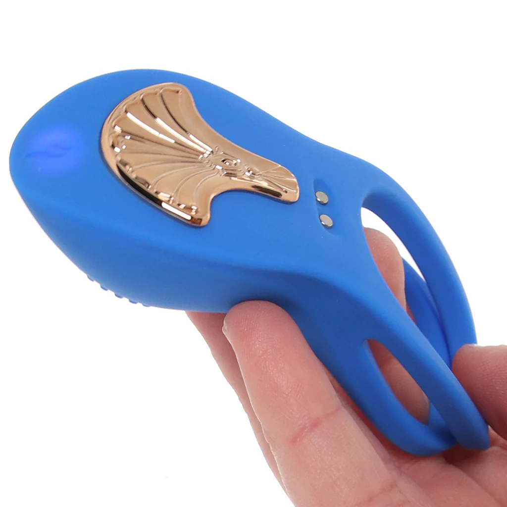 Gold Glam Vibrating Cock Ring - Image 8