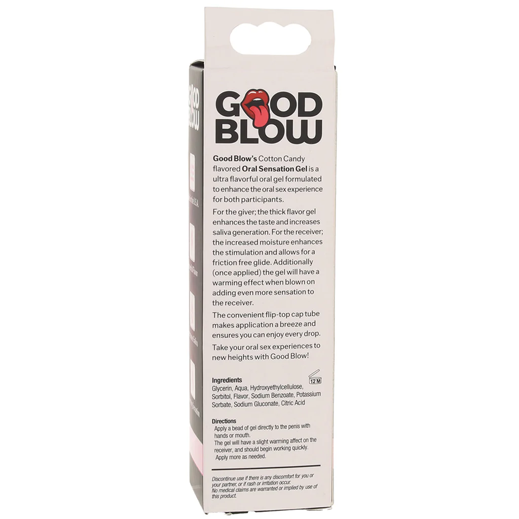 Good Blow Oral Sensation Gel 1.5oz/44.4ml in Cotton Candy - Image 5