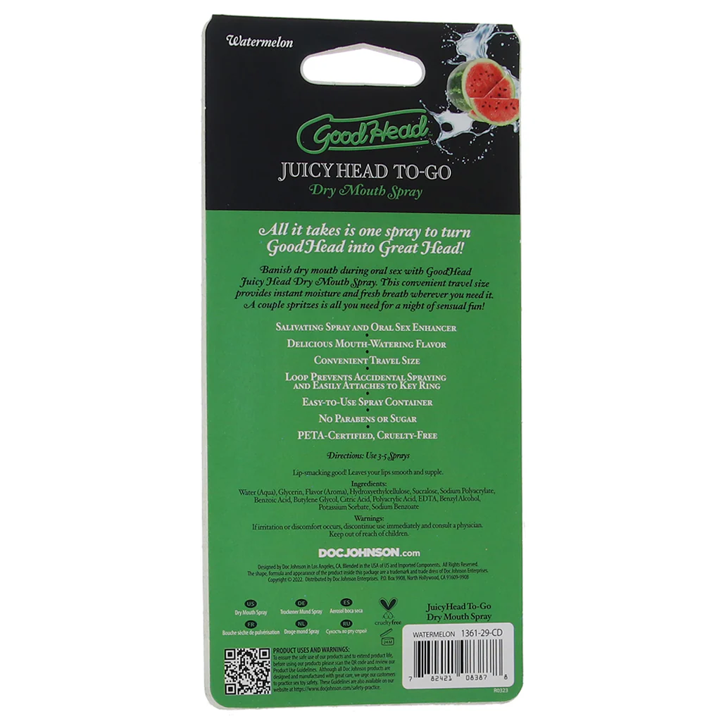 GoodHead Juicy Head Dry Mouth Spray To-Go in Watermelon - Image 5