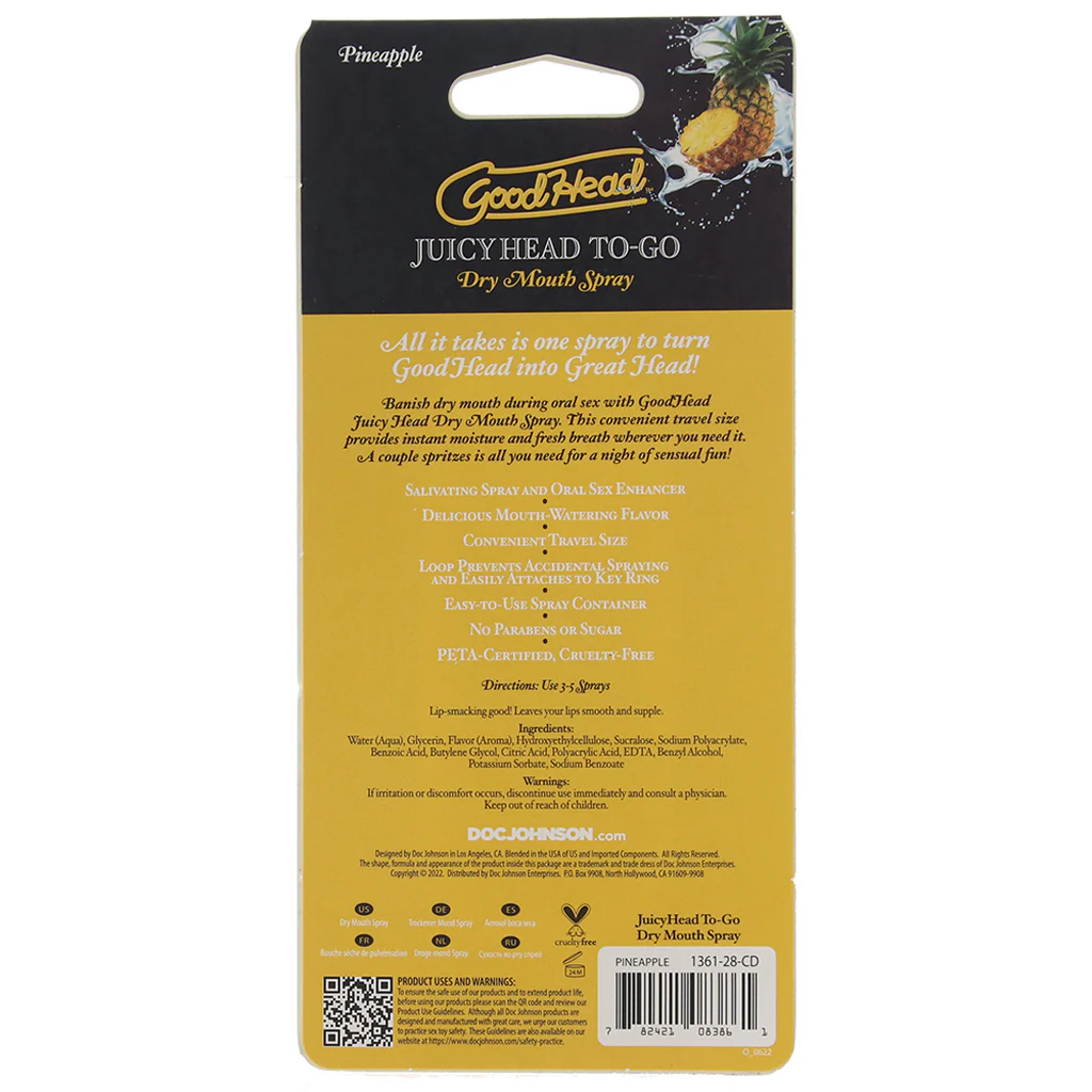 GoodHead Juicy Head Dry Mouth Spray To-Go in Pineapple - Image 5