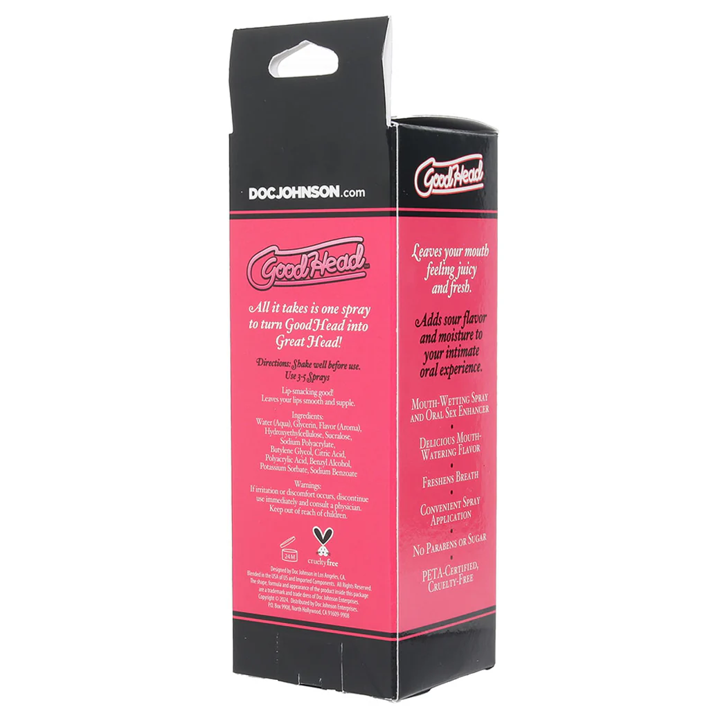 GoodHead Juicy Head Mouth Spray 2oz/59ml in Sour Strawberry - Image 5