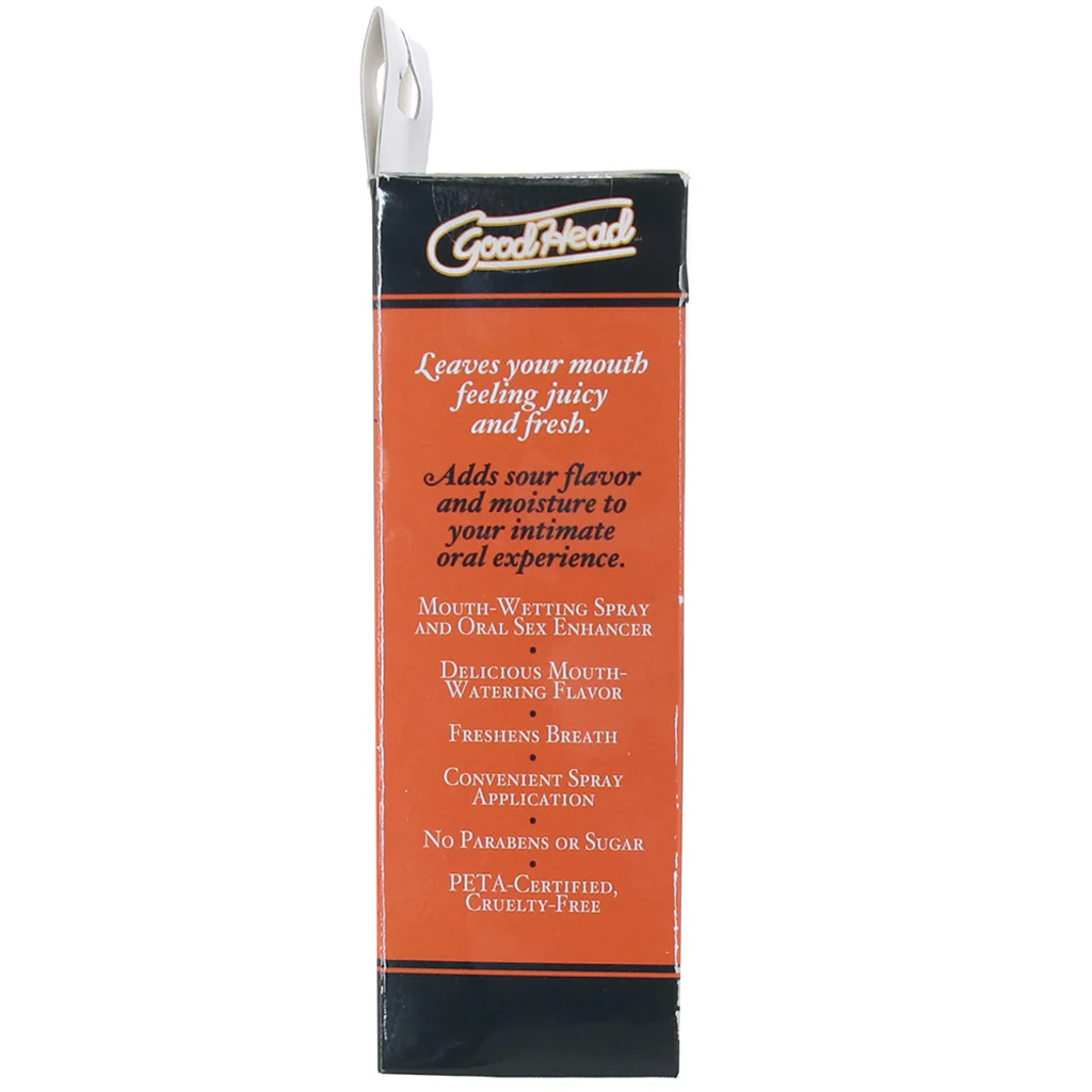 GoodHead Juicy Head Sours Mouth Spray 2oz/59ml in Peach - Image 2