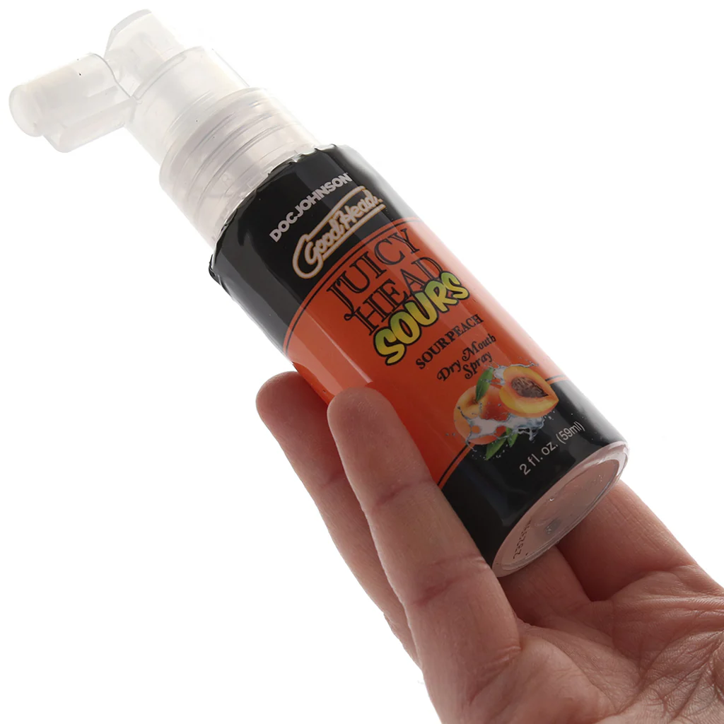 GoodHead Juicy Head Sours Mouth Spray 2oz/59ml in Peach - Image 4