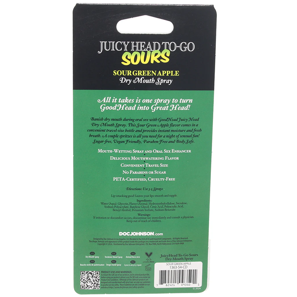 GoodHead Juicy Head Sours Mouth Spray To-Go in Green Apple - Image 5
