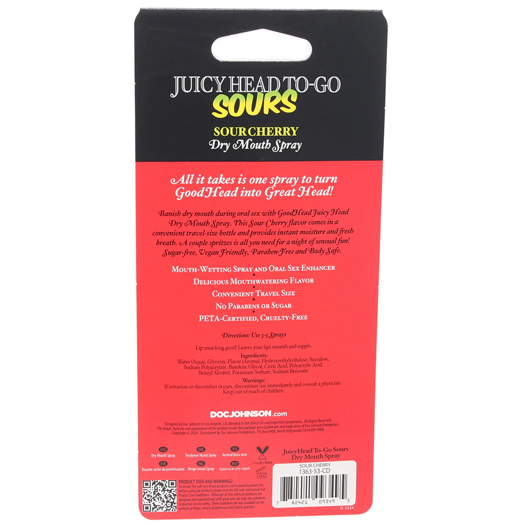 GoodHead Juicy Head Sours Spray To-Go in Cherry - Image 5