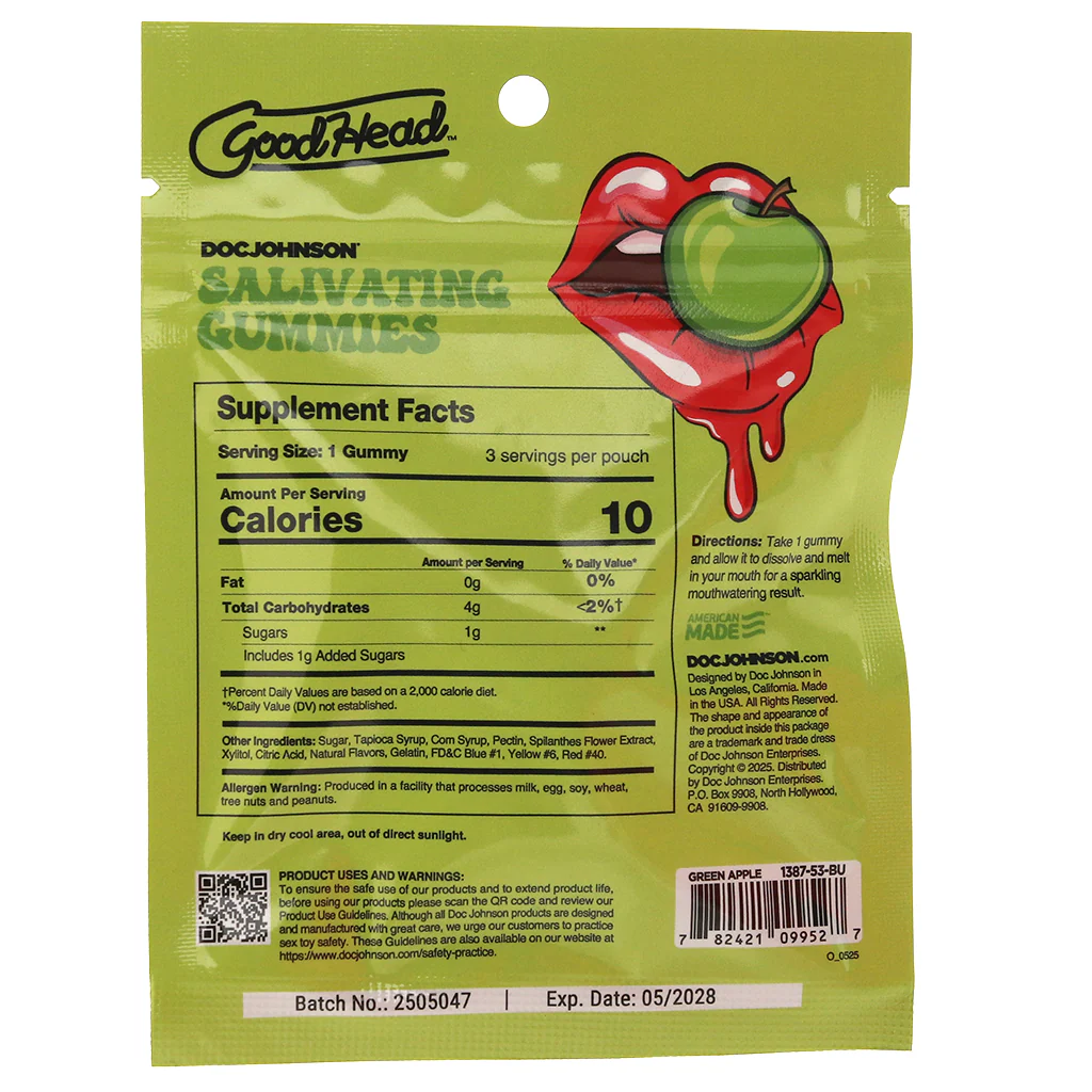 GoodHead Salivating Gummies in Green Apple - Image 9
