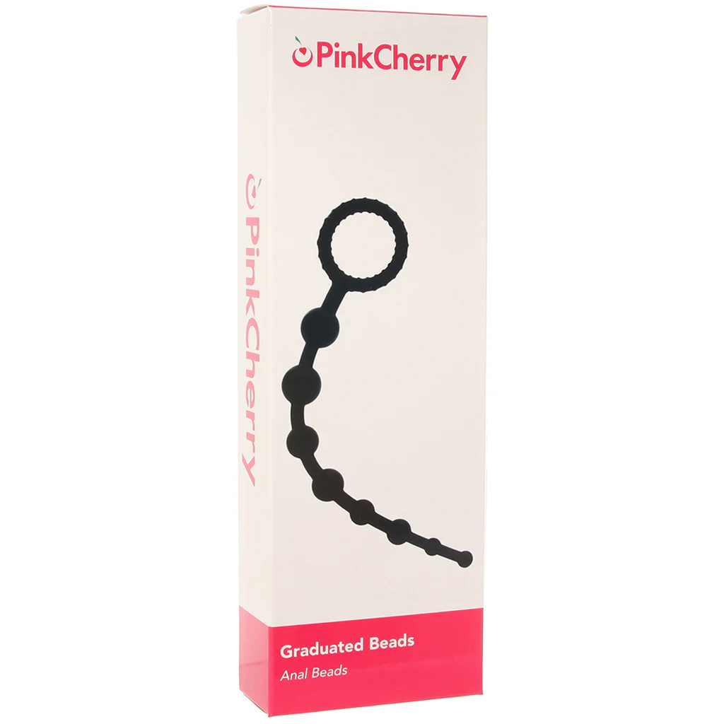 PinkCherry Graduated Anal Beads in Black - Image 6
