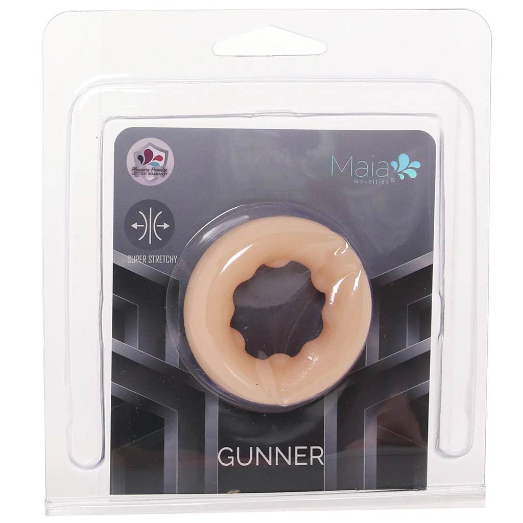Gunner Liquid Silicone Super Stretch C-Ring in Light - Image 9
