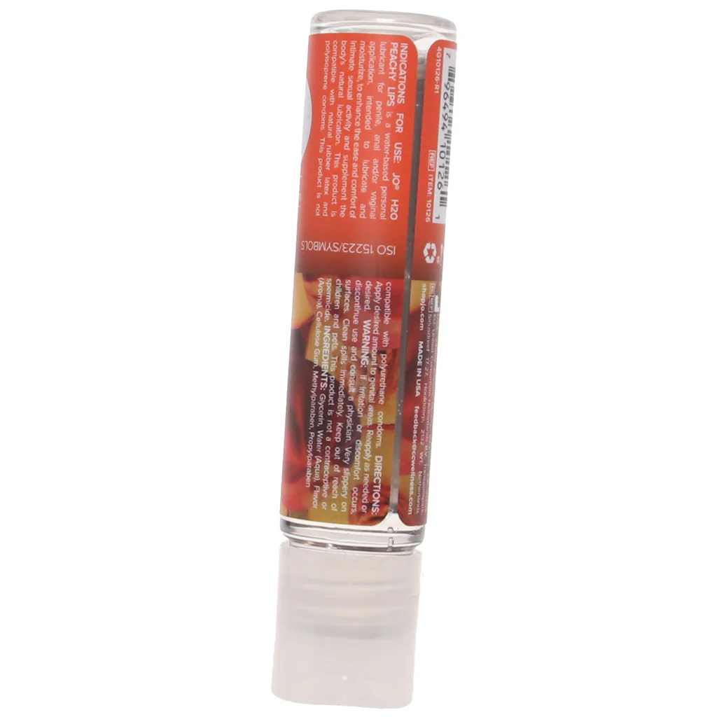 H2O Flavored Lube 1oz/30ml in Peachy Lips - Image 6