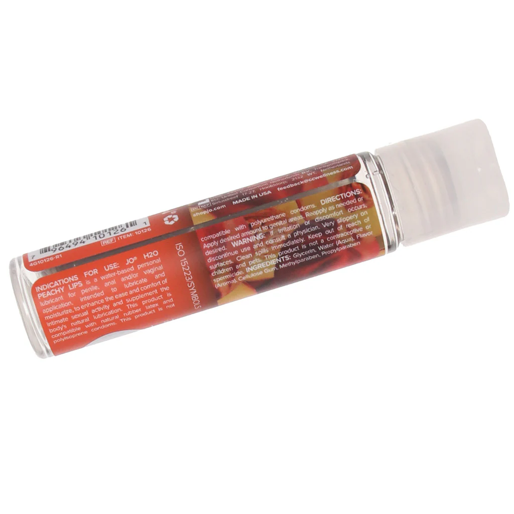 H2O Flavored Lube 1oz/30ml in Peachy Lips - Image 7