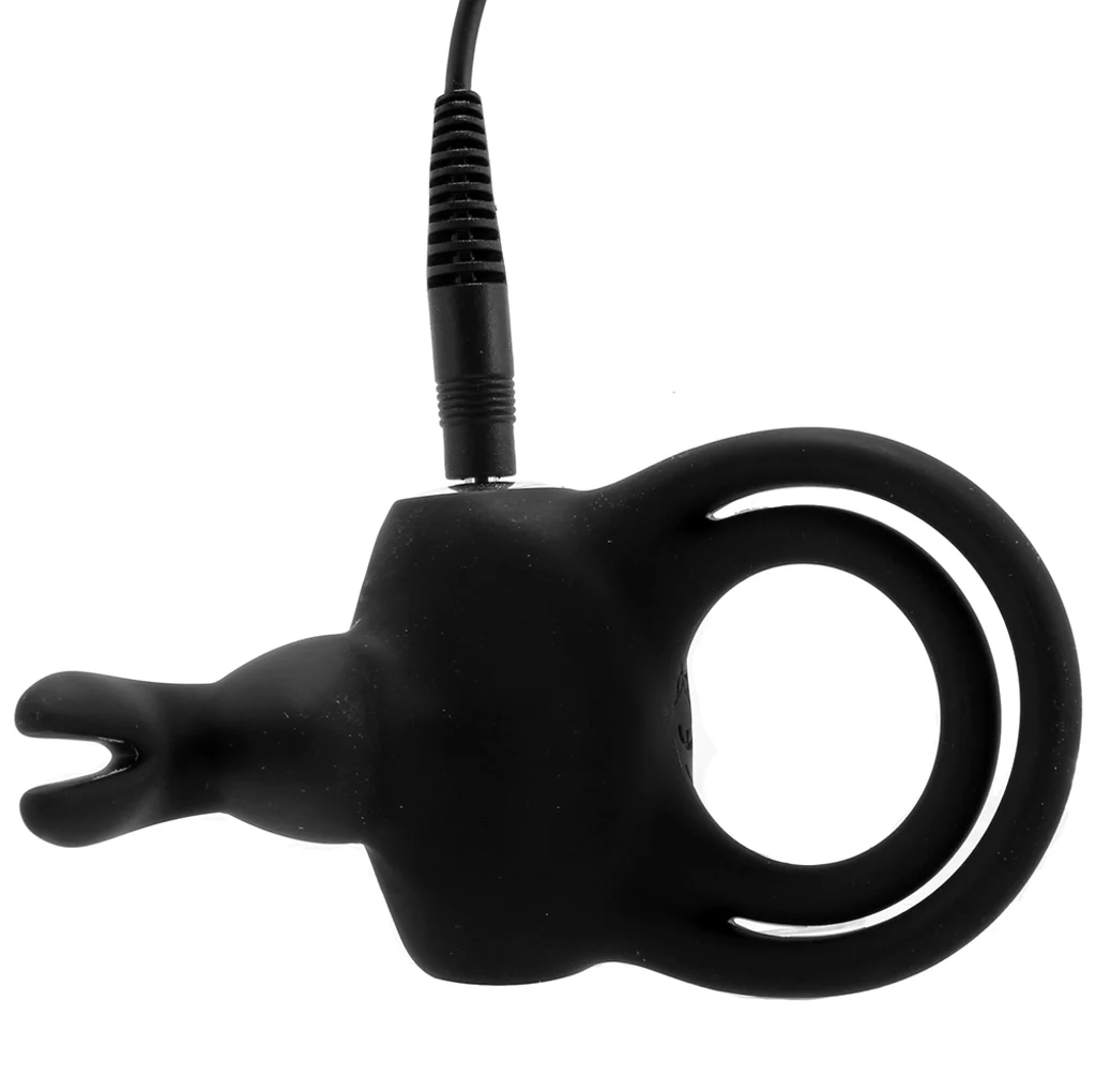 Happy Rabbit Vibrating Cock Ring in Black - Image 5