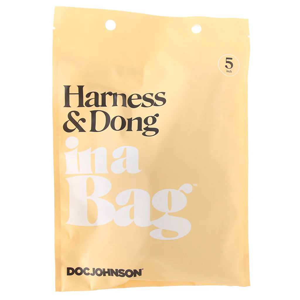 Harness & 5 Inch Dildo In A Bag - Image 6