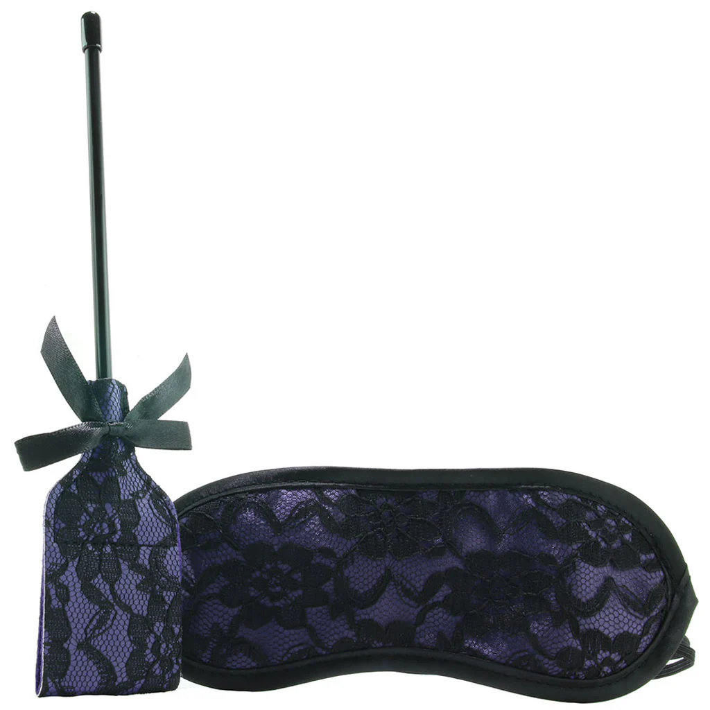 Heart-Throb Deluxe Harness Kit & Curved Dildo in Purple - Image 4