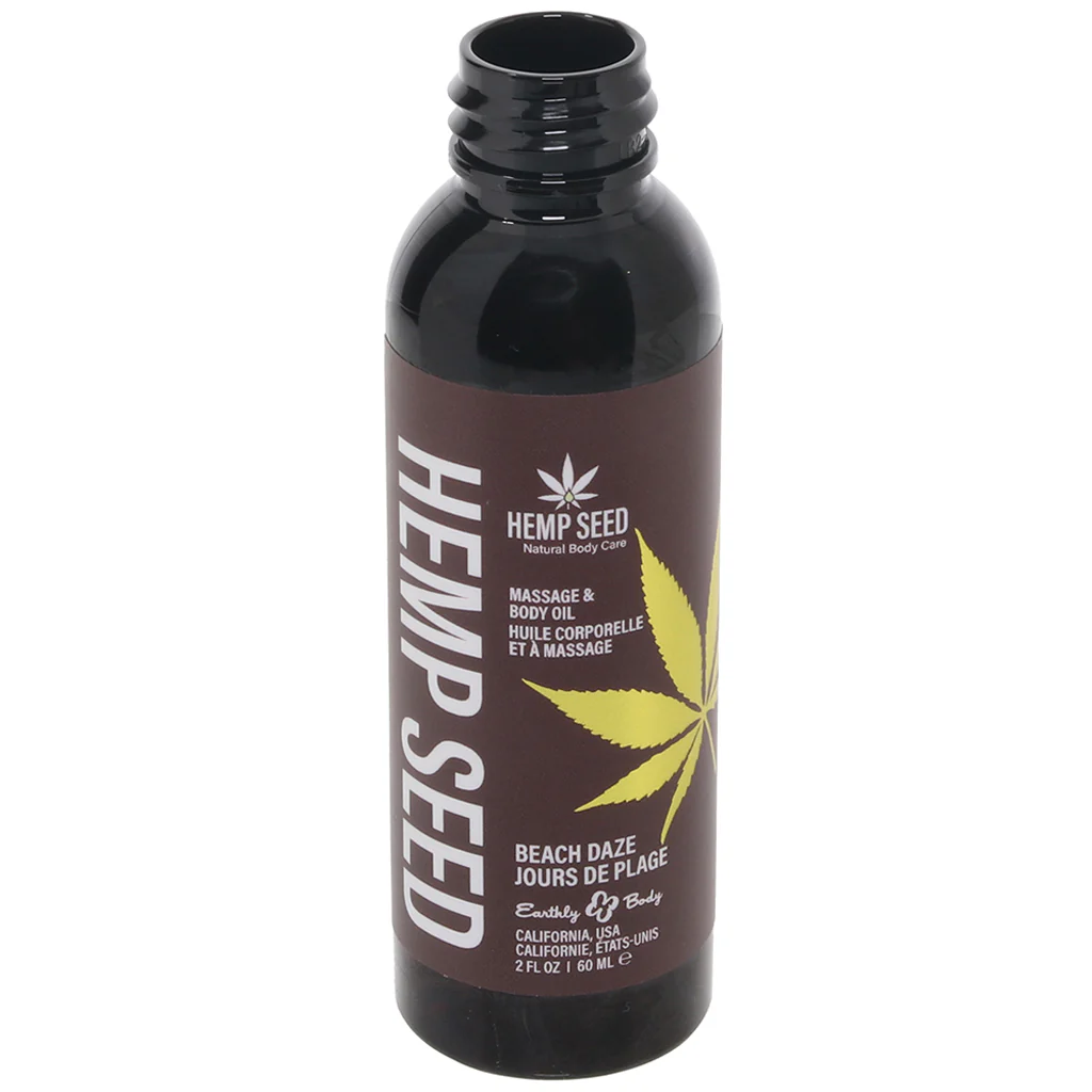 Hemp Seed Massage Oil 2oz/60ml in Beach Daze - Image 2