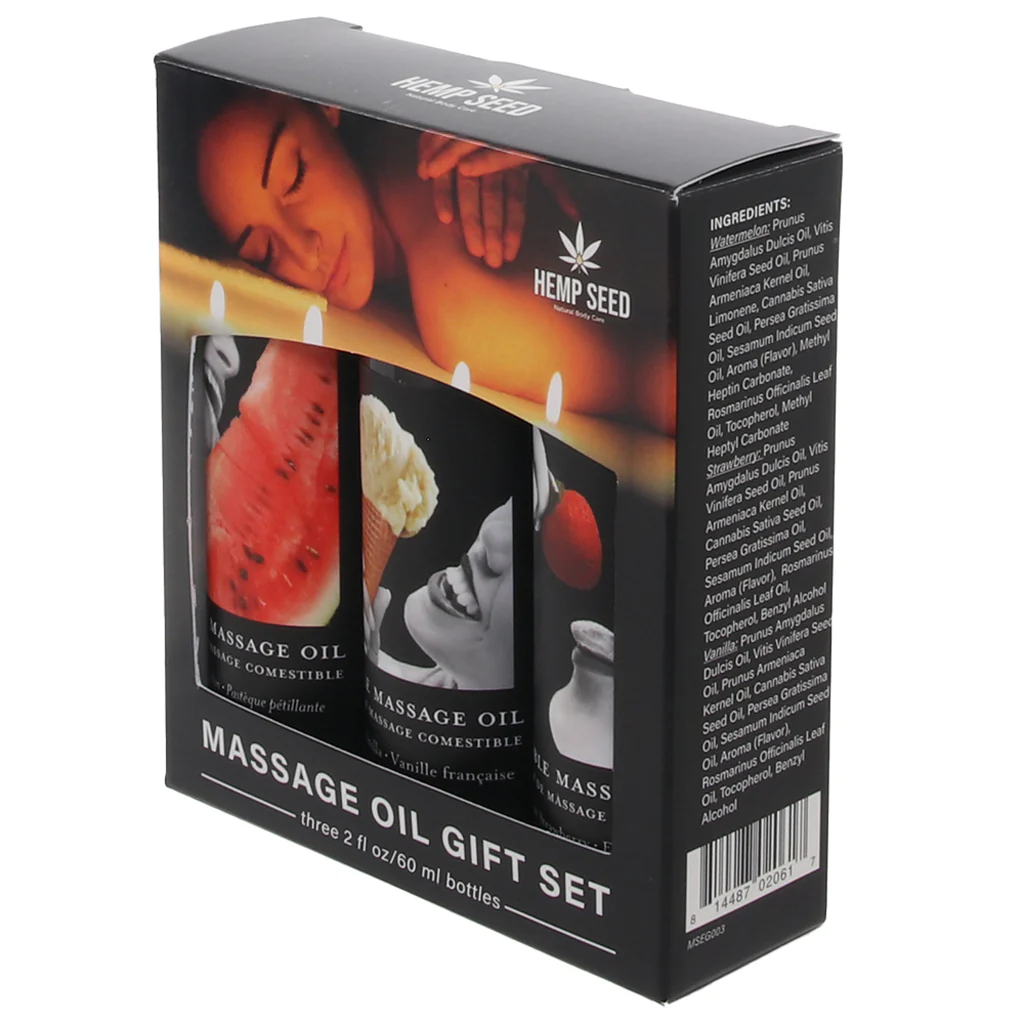 Hempseed Edible Massage Oil Gift Set - Image 6