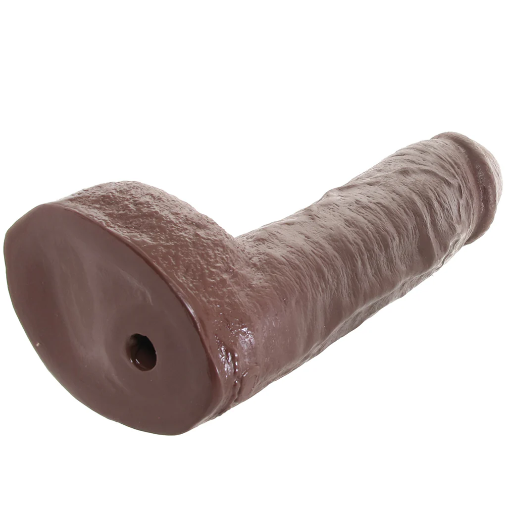 Hung 12.5 Inch Vac-U-Lock Dildo in Brown - Image 5