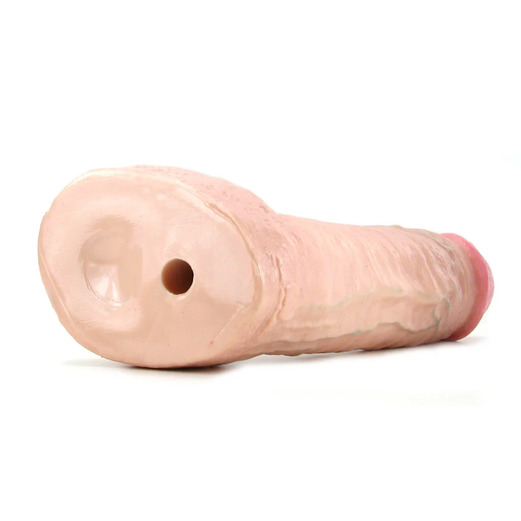 Hung 12.5 Inch Vac-U-Lock Dildo in White - Image 5
