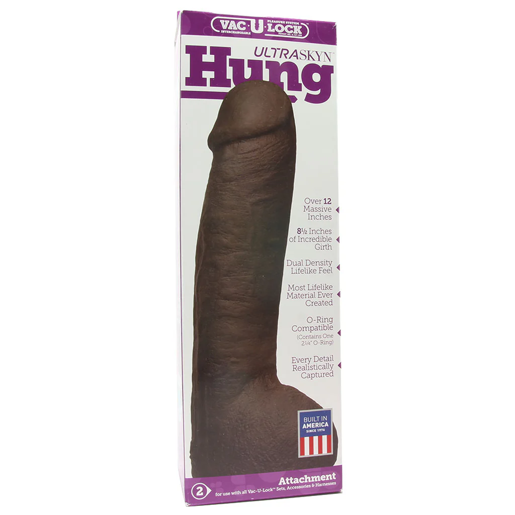 Hung ULTRASKYN Vac-U-Lock Dildo in Brown - Image 6