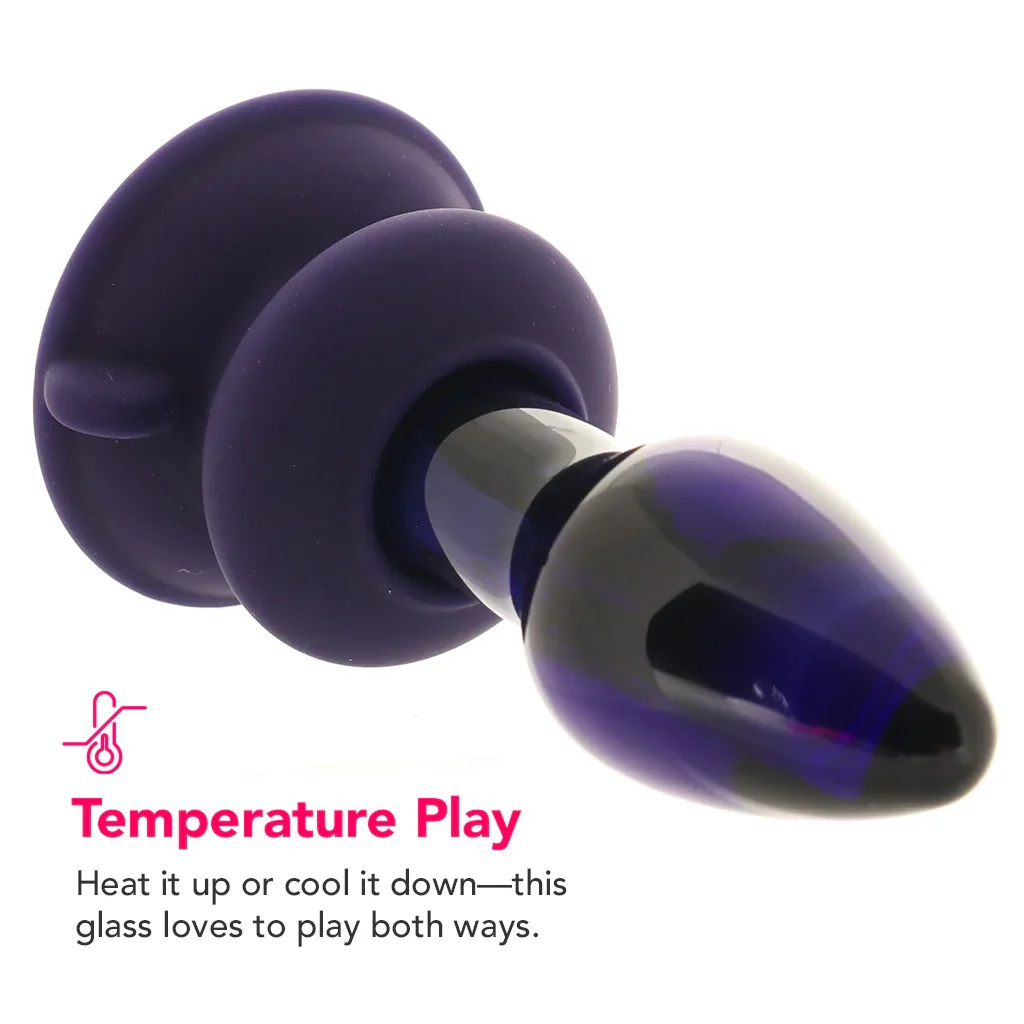 Icicles No.85 Vibrating Glass Plug in Purple - Image 2