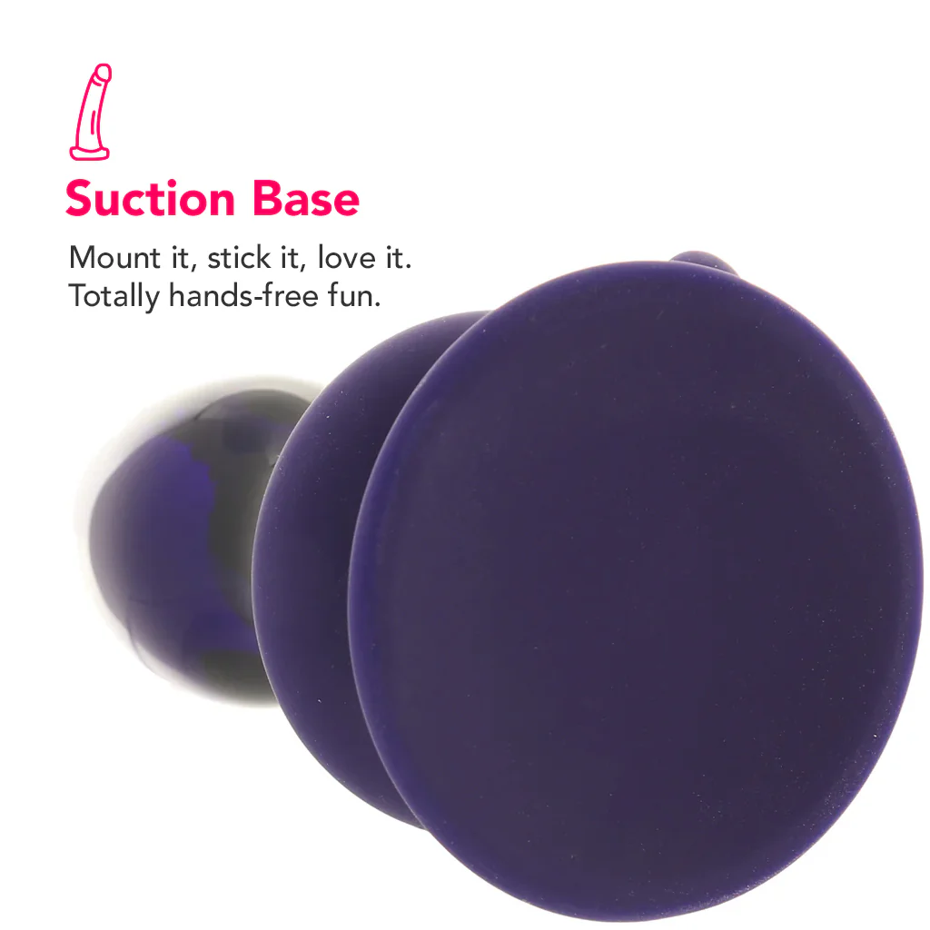 Icicles No.85 Vibrating Glass Plug in Purple - Image 5