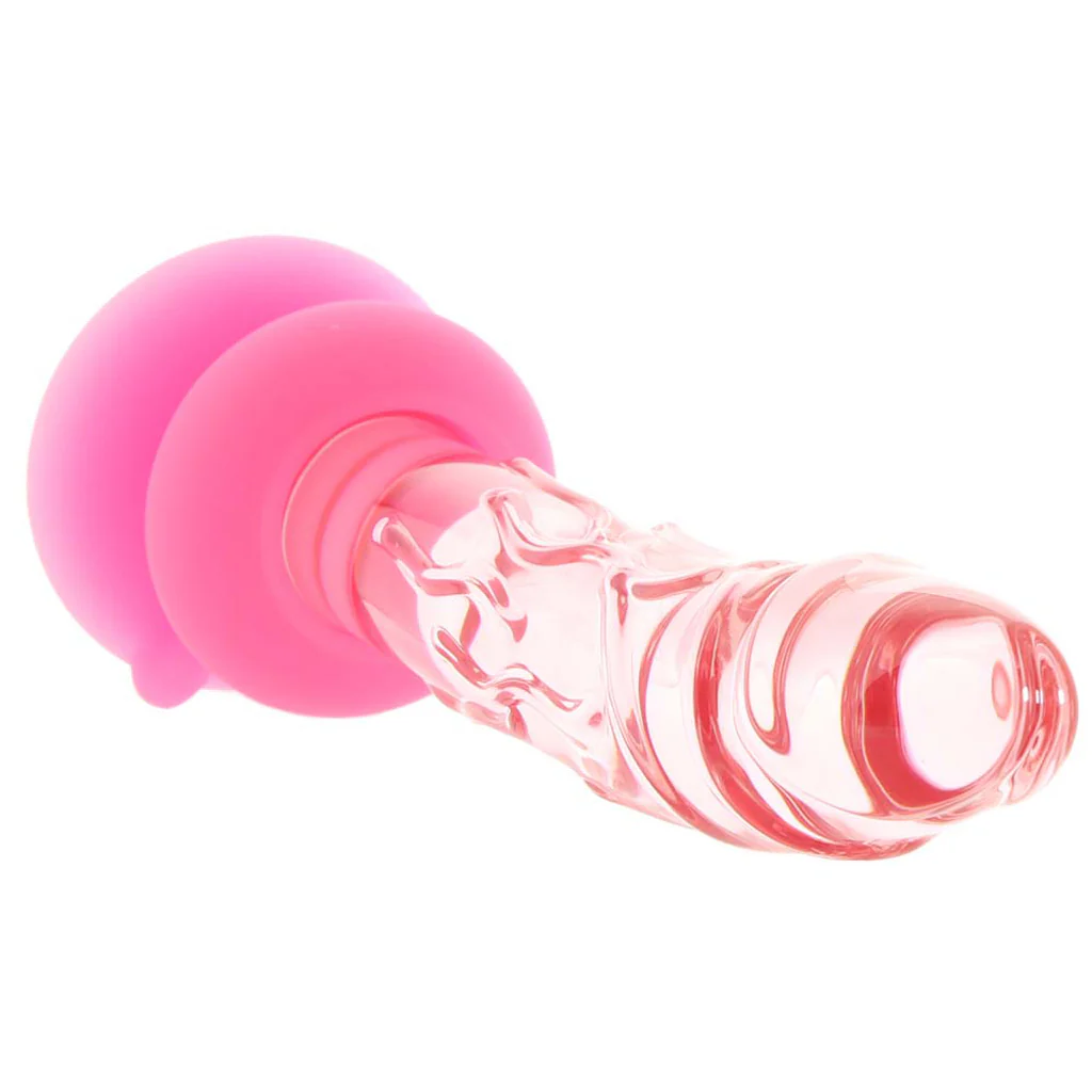 Icicles No. 86 Glass Dildo in Pink - Image 2