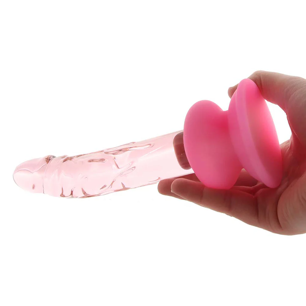 Icicles No. 86 Glass Dildo in Pink - Image 4