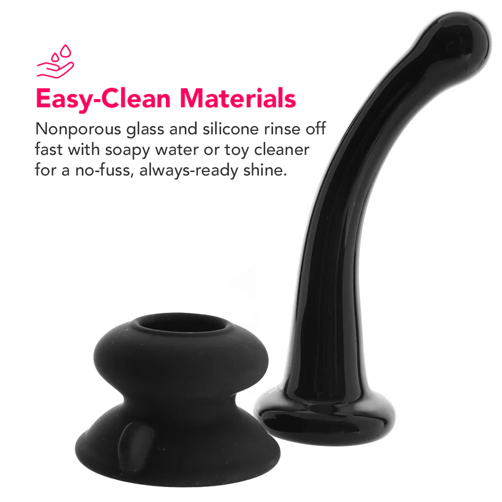 Icicles No. 87 Glass Dildo in Black - Image 2