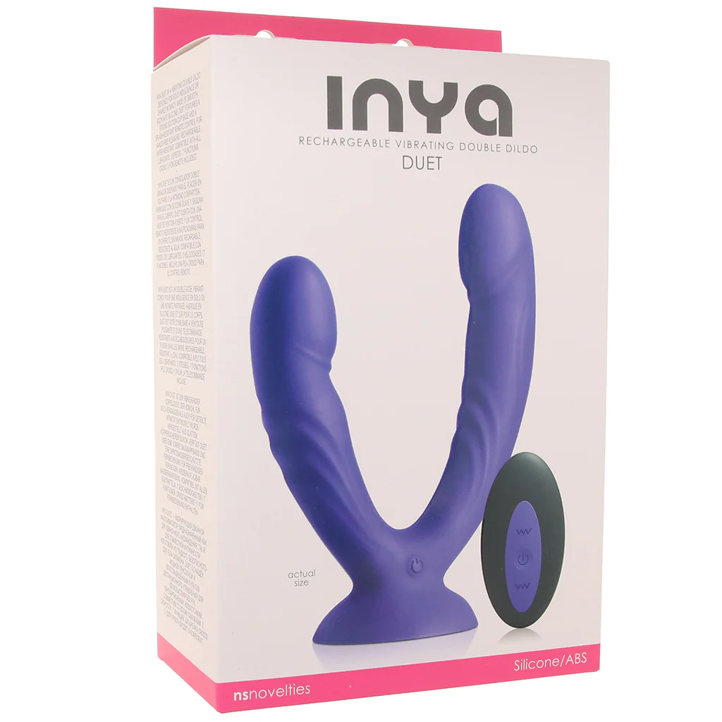 Inya Duet Vibrating Double Dildo in Purple - Image 9