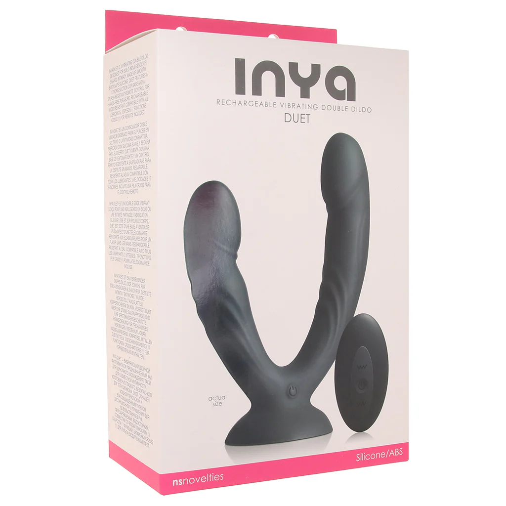 Inya Duet Vibrating Double Dildo in Black - Image 9