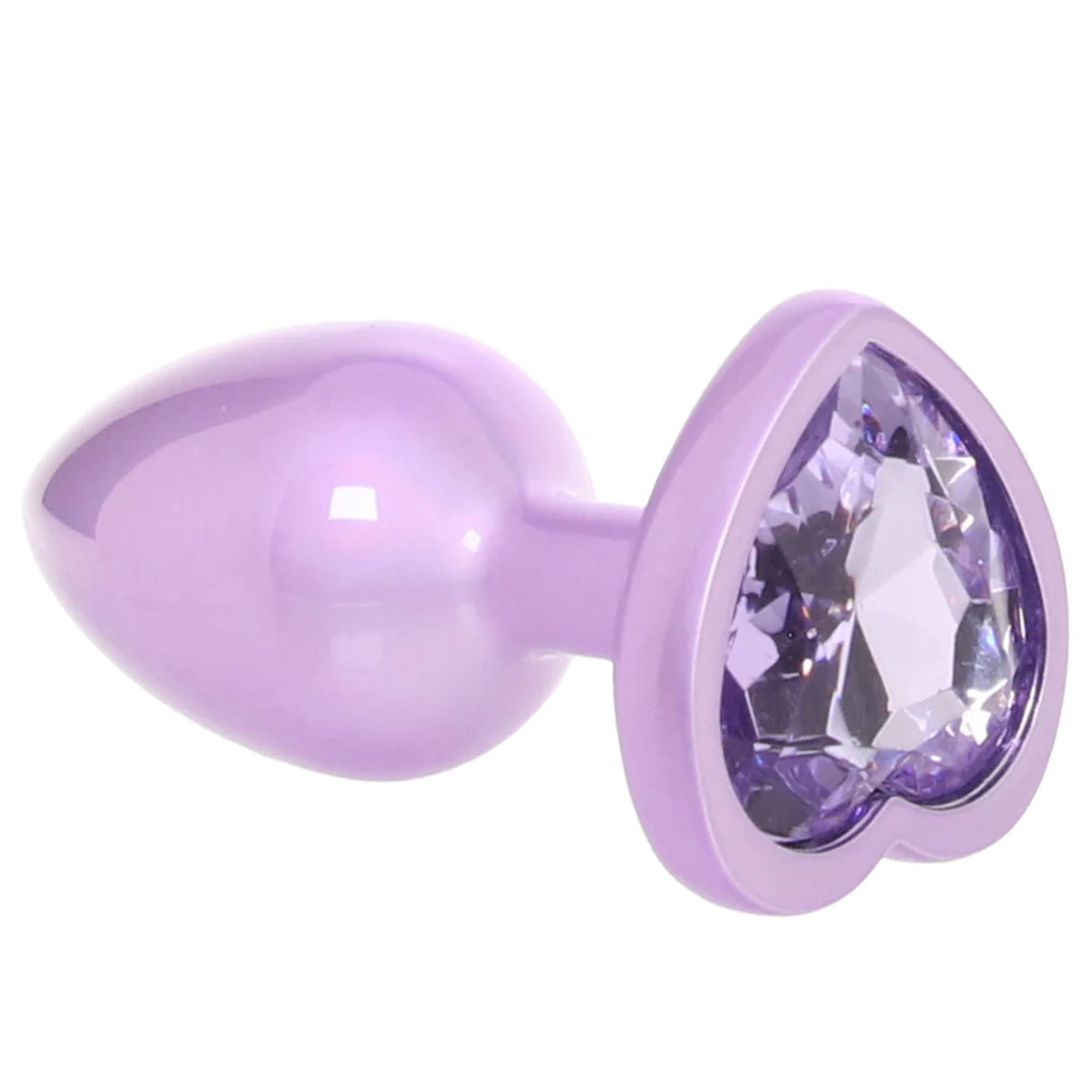 Jewel Amethyst Heart Plug in Small - Image 5