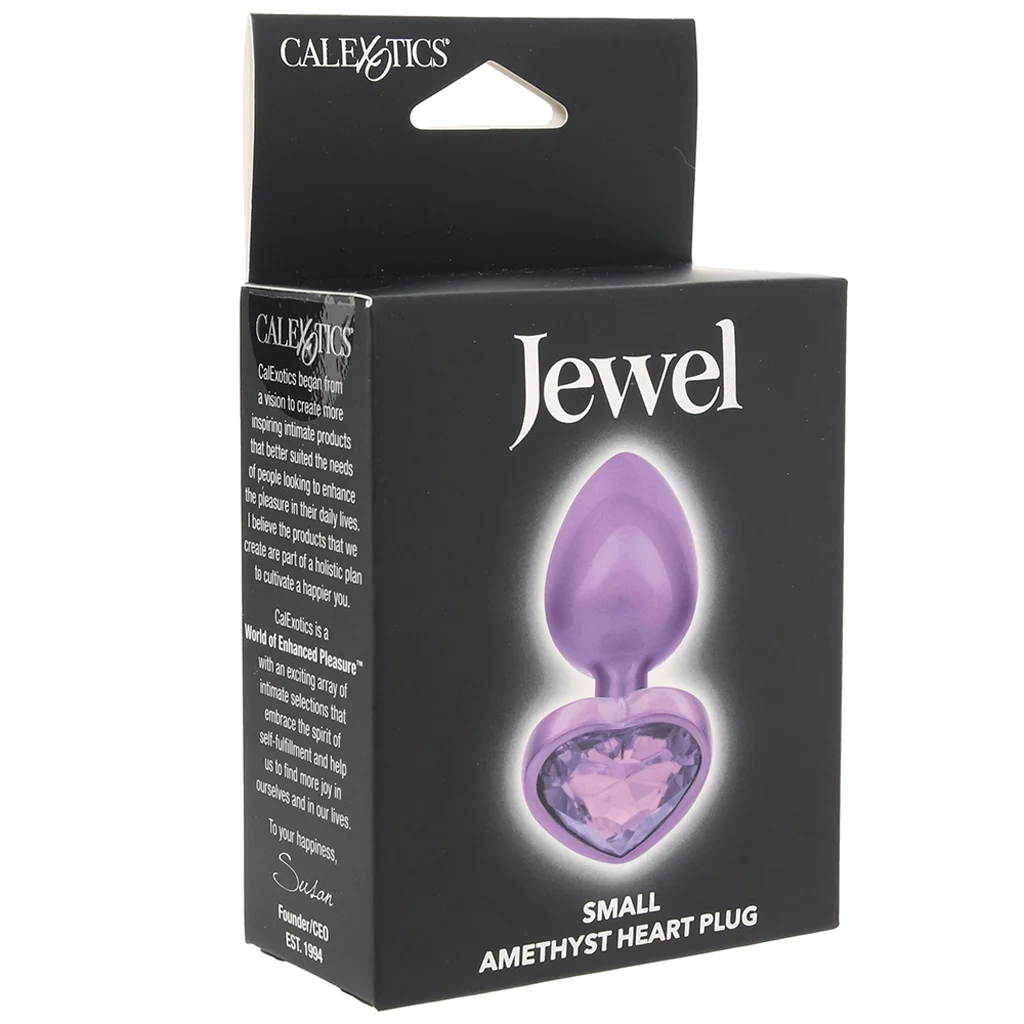 Jewel Amethyst Heart Plug in Small - Image 6