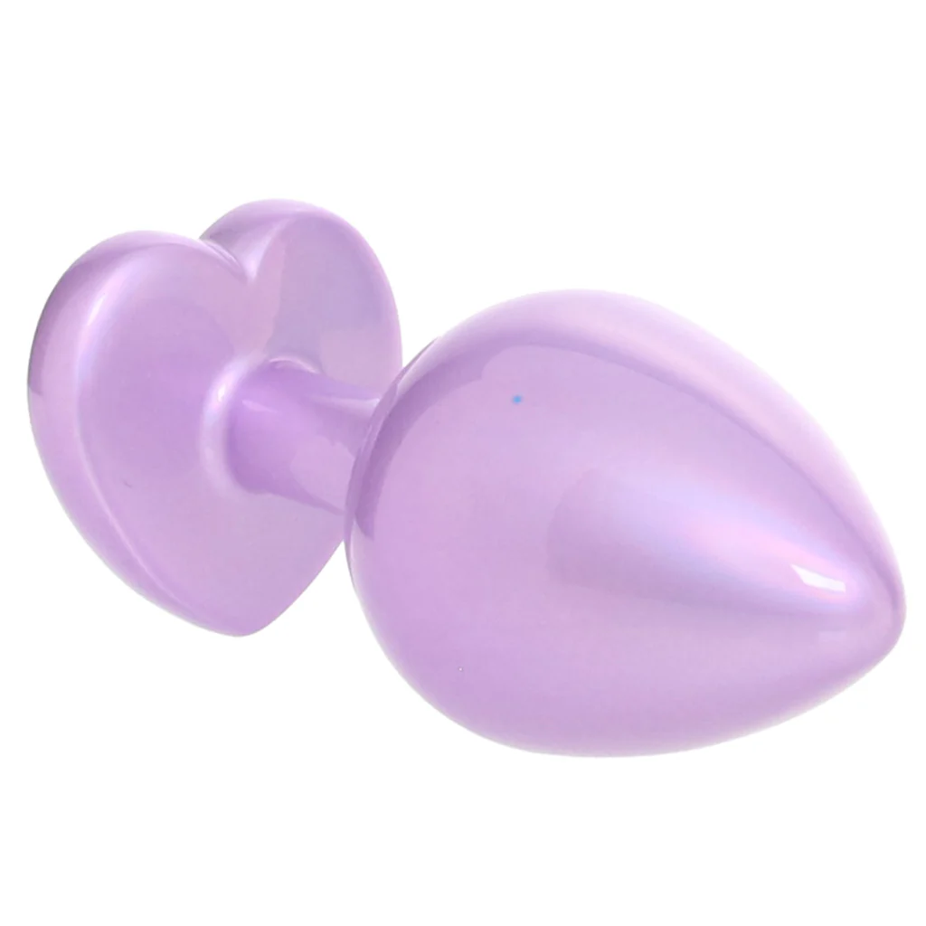 Jewel Amethyst Heart Plug in Large - Image 2