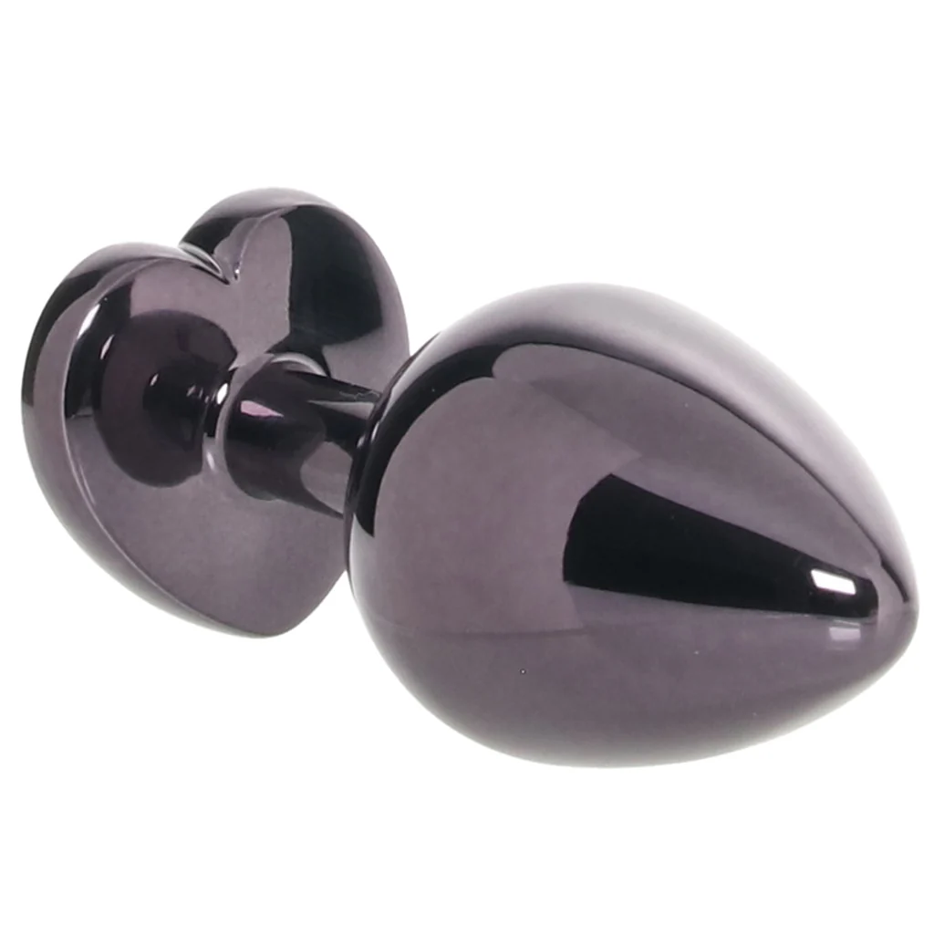 Jewel Black Diamond Heart Plug in Large - Image 2