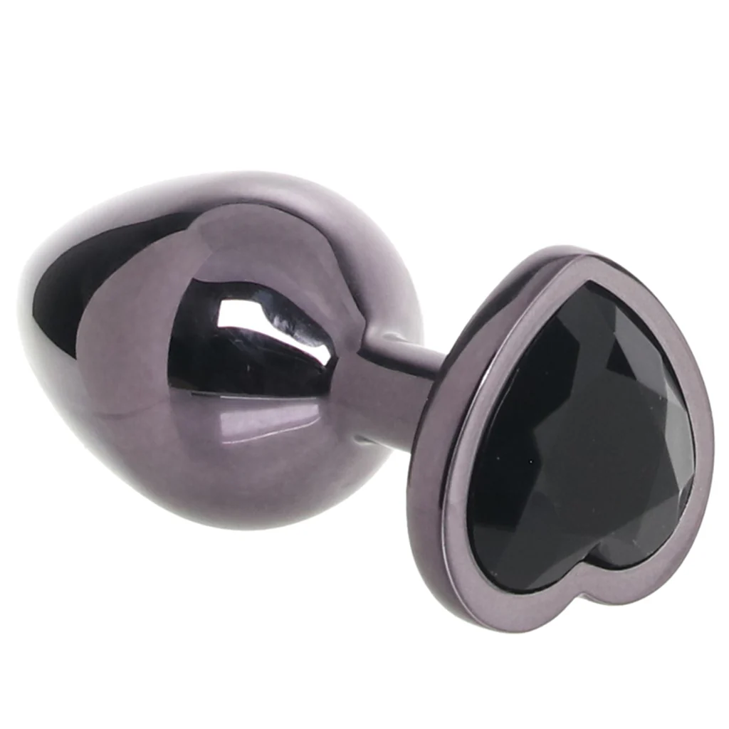 Jewel Black Diamond Heart Plug in Large - Image 5