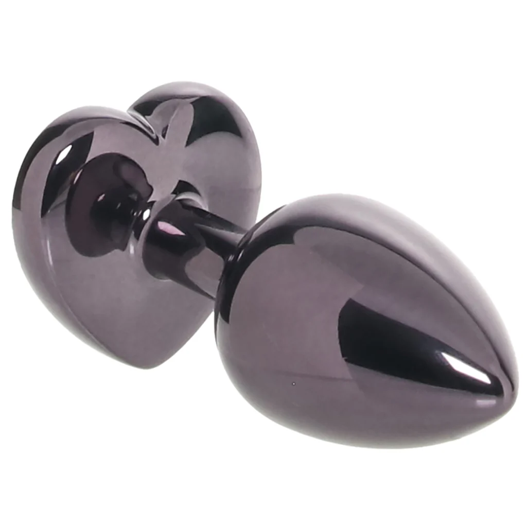 Jewel Black Diamond Heart Plug in Small - Image 2